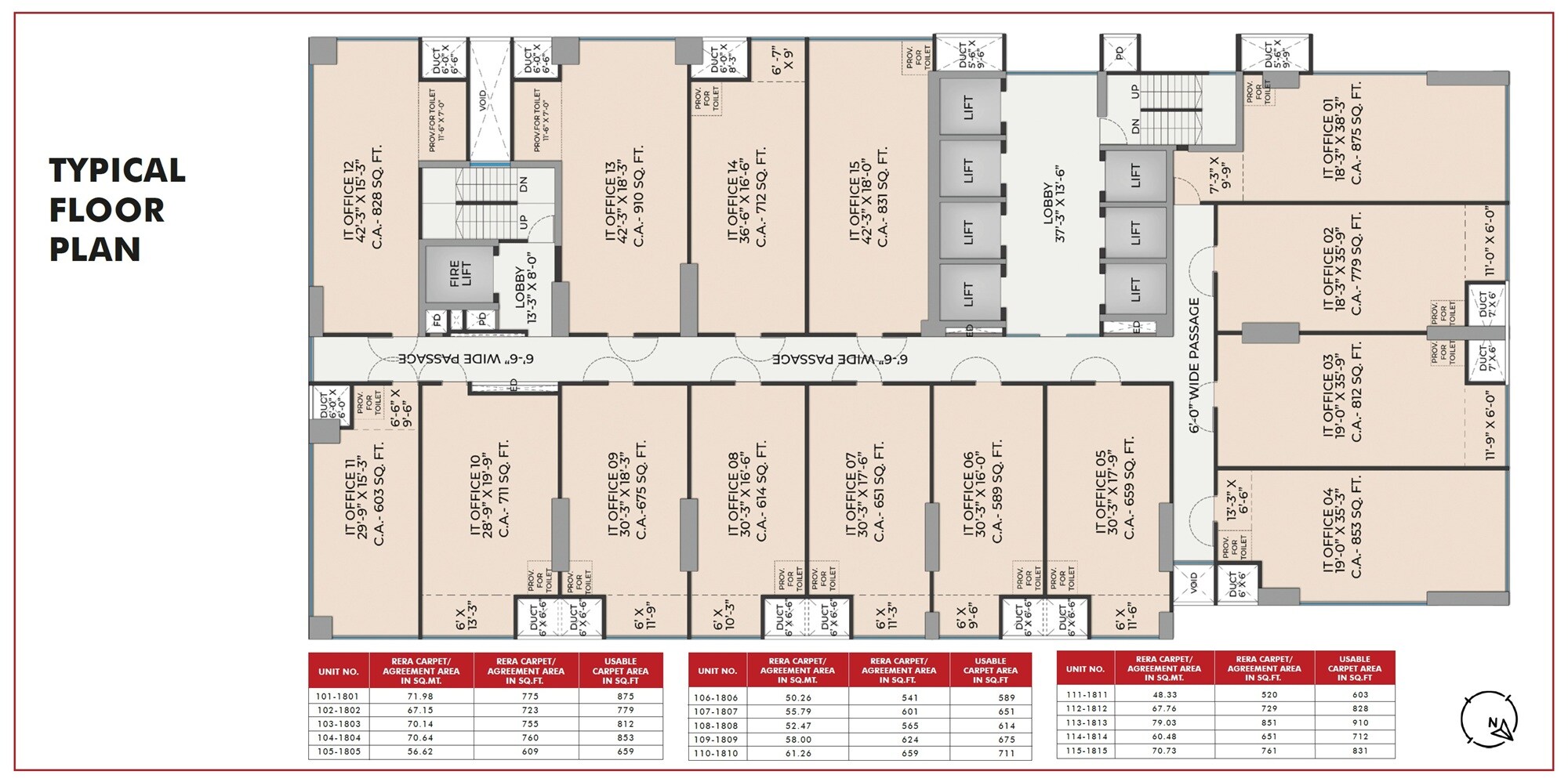 Wagle Trade Square Floor Plans