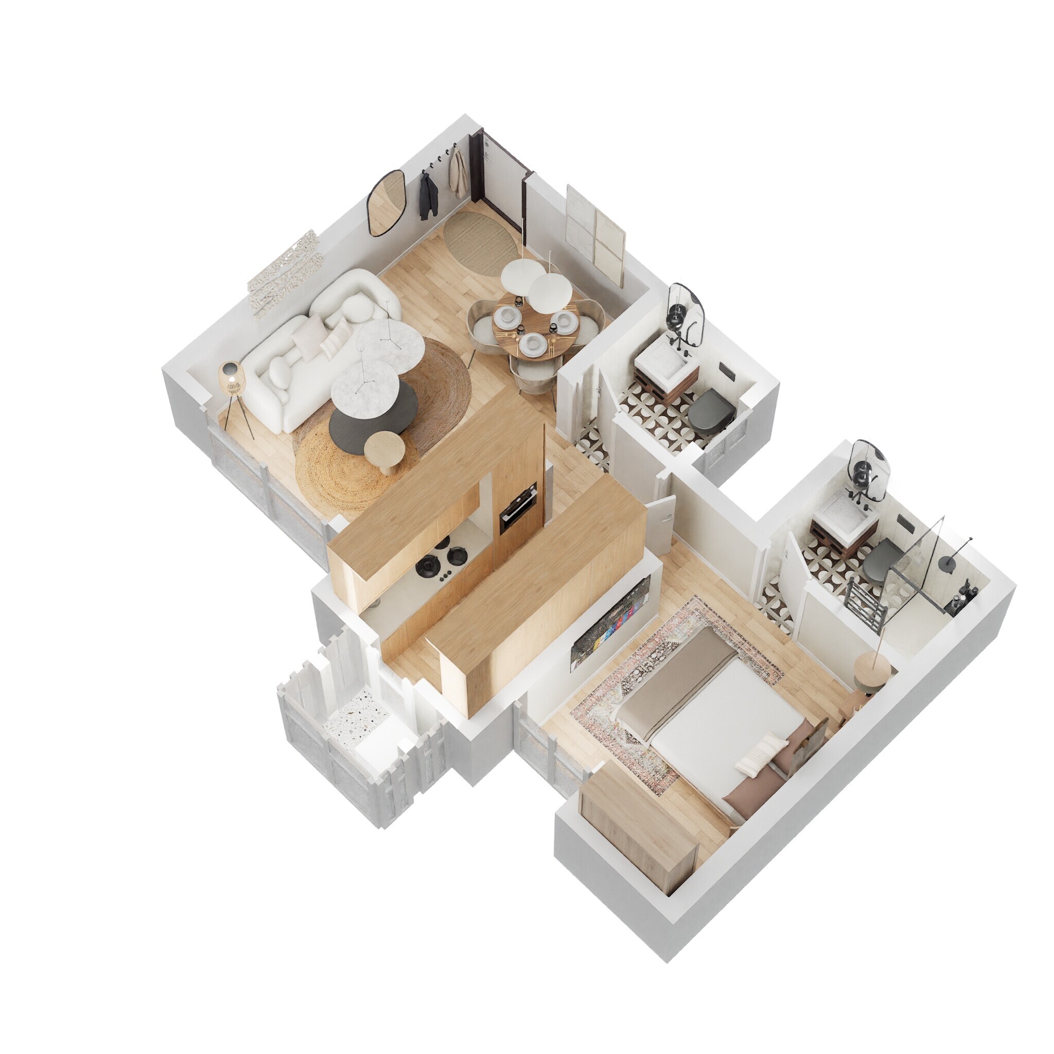 1 BHK 428 Sq. Ft. Apartment