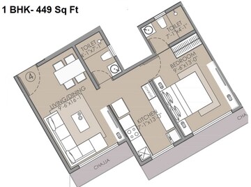  1 BHK Apartment at 127 Raj Homes, Ghodbunder – for Sale