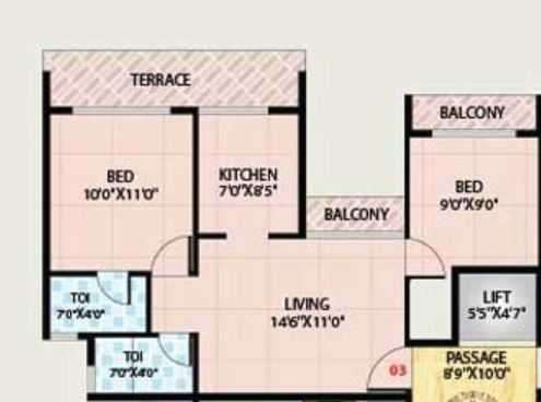 5p shiv shakti apartment 2 bhk 960sqft 20205903185950