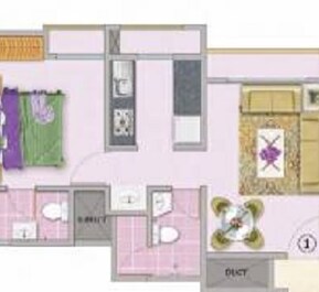1 BHK 361 Sq. Ft. Apartment in Aarambh C