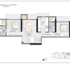 2 BHK 644 Sq. Ft. Apartment in Ace Debonair Classic