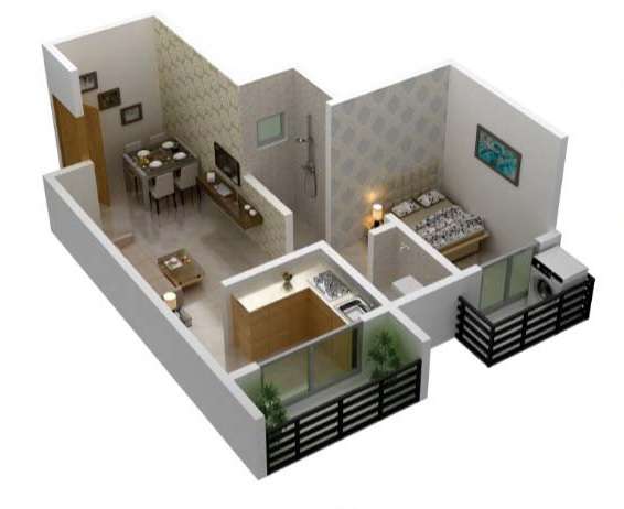 1 BHK 345 Sq. Ft. Apartment in Aditya Apartments Kalyan West