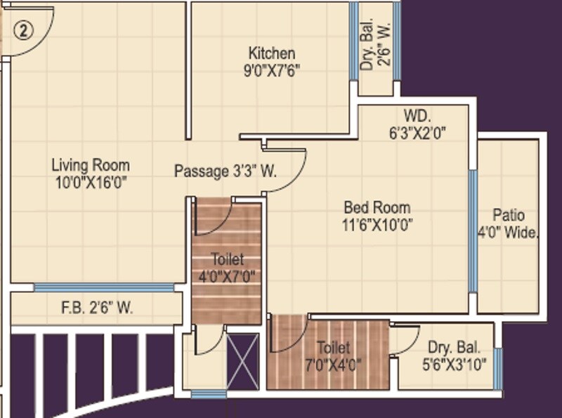 Other, ajmera-new-era 1 Bedroom 685 Sq.Ft. Apartment In Kalyan West Thane 8472674