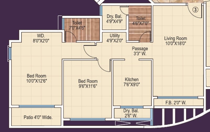 Other, ajmera-new-era 2 Bedroom 999 Sq.Ft. Apartment In Kalyan West Thane 7696810