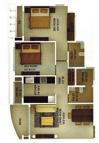 2 BHK Apartment For Resale in Ajmera Yogidham Sapphire Kalyan West Thane  7397718