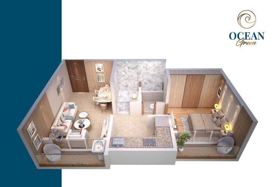 1 BHK 365 Sq. Ft. Apartment