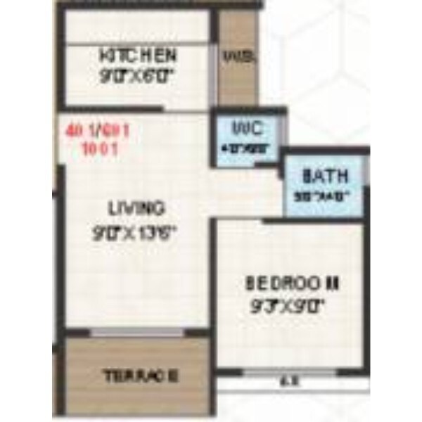1 BHK 380 Sq. Ft. Apartment