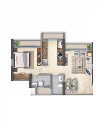  1 BHK Apartment at Anant Metropolis Insignia Towers, Kasarvadavali – for Sale