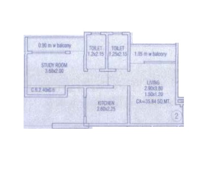 1 BHK 372 Sq. Ft. Apartment in Annapurna Aquarius