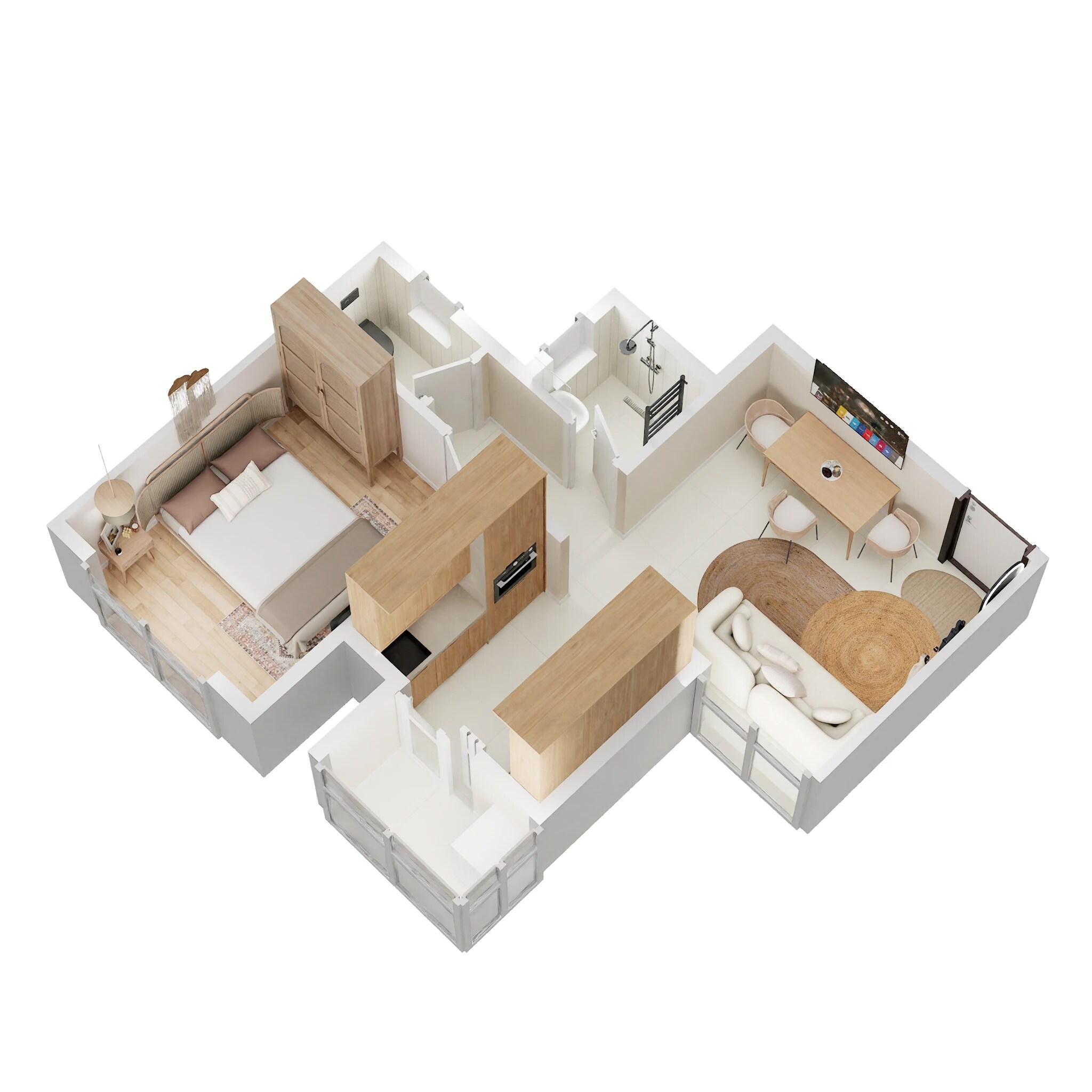 1 BHK 359 Sq. Ft. Apartment