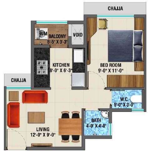 Other, arihant-aayan 1 Bedroom 415 Sq.Ft. Apartment In Titwala Thane 9506723