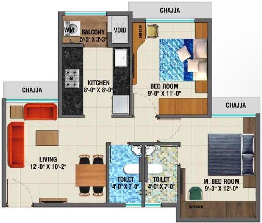 Other, arihant-aayan 2 Bedroom 650 Sq.Ft. Apartment In Titwala Thane 9506753