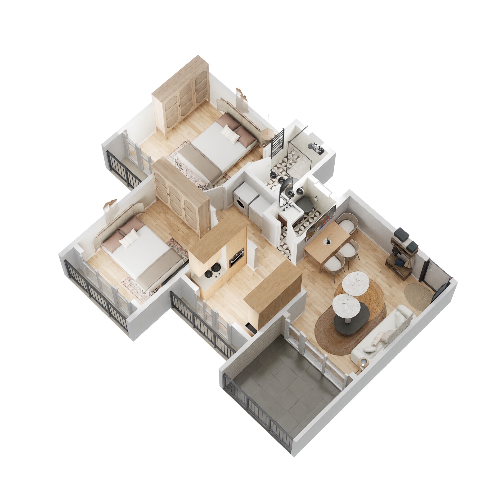 2 BHK 489 Sq. Ft. Apartment