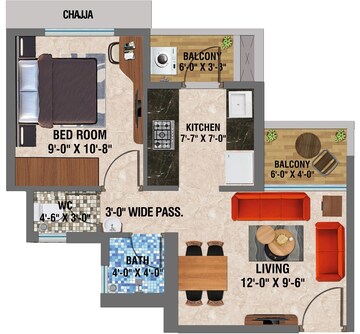 1 BHK Apartment at Arihant Avanti, Shilphata – for Sale