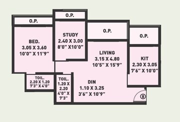  1 BHK Apartment at Arihant City Phase 2, Bhadwad Gaon – for Sale