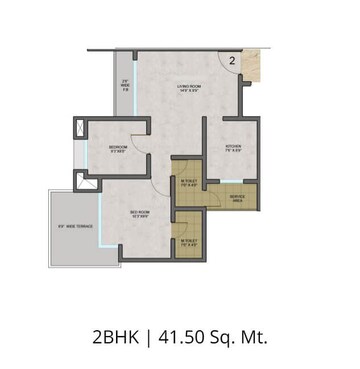  2 BHK Apartment at Aryan One, Badlapur East – for Rent