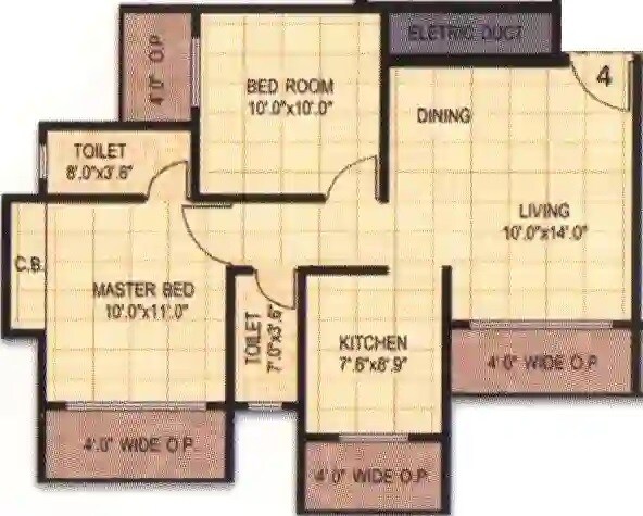 Other, asha-hill-springs 2 Bedroom 686 Sq.Ft. Apartment In Bhadwad Gaon Thane 7430835