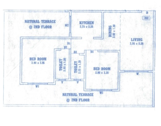 2 BHK 740 Sq. Ft. Apartment in Ashapura Nivasa Prime