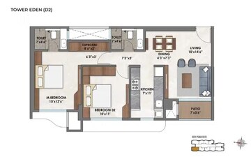  2 BHK Apartment at Ashar Merac, Shree Nagar – for Sale