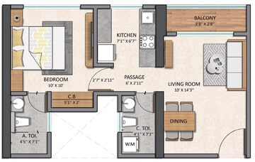  1 BHK Apartment at Ashar Pulse, Majiwada – for Sale