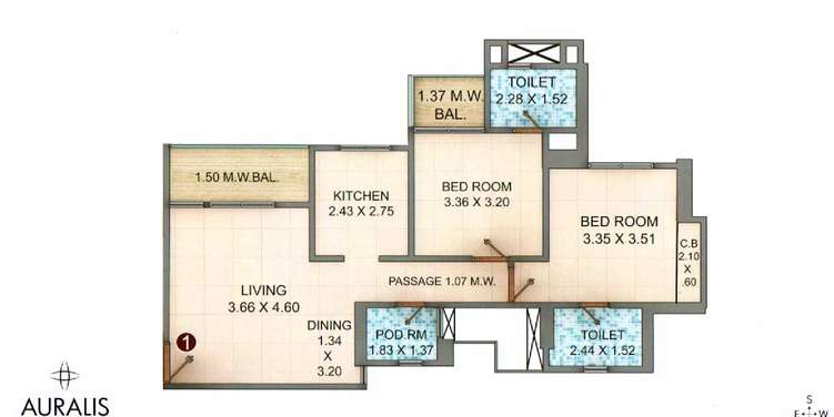 auralis the twins apartment 2 bhk 874sqft 20210524120515
