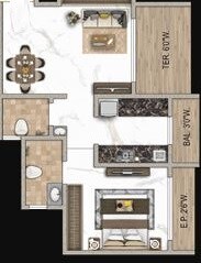 Other, balaji-exotica 1 Bedroom 399 Sq.Ft. Apartment In Kalyan West Thane 5926112