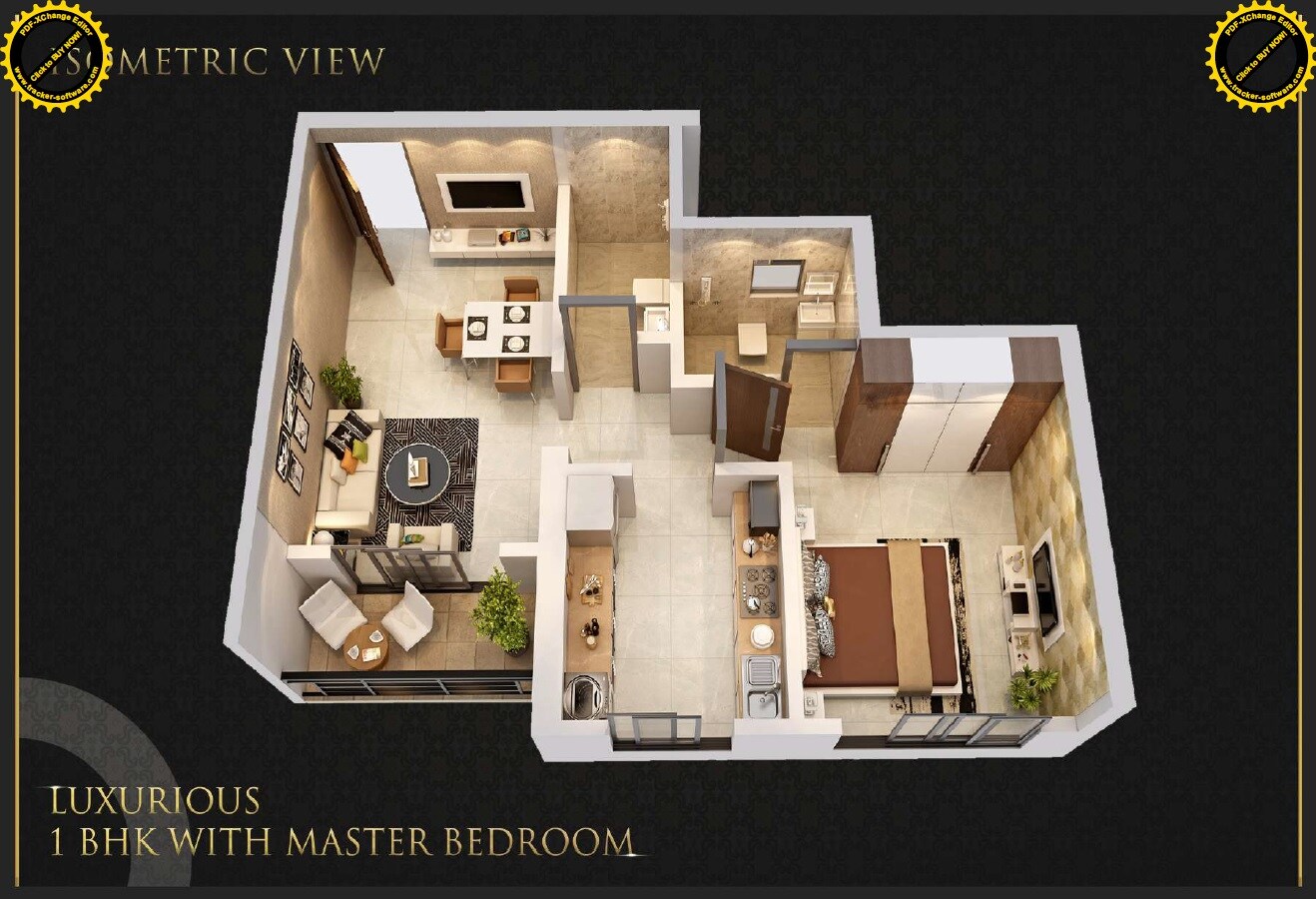 Floor plan of 1 BHK 439 Sq. Ft. Apartment in Balaji Residency Thakurli, Thane