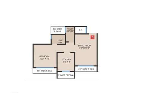 balaji trinity heights apartment 1 bhk 460sqft 20231318161348
