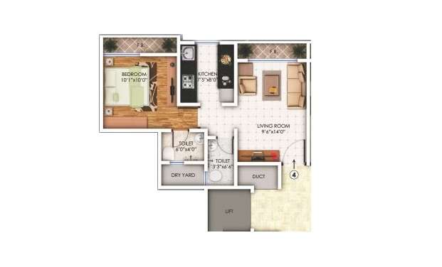 balaji trinity oasis apartment 1 bhk 431sqft 20232314122351