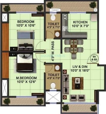  2 BHK Apartment at Bhoomi Acres, Waghbil – for Sale
