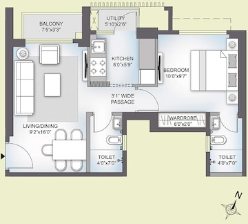  1 BHK Apartment at Birla Vanya, Kalyan West – for Sale
