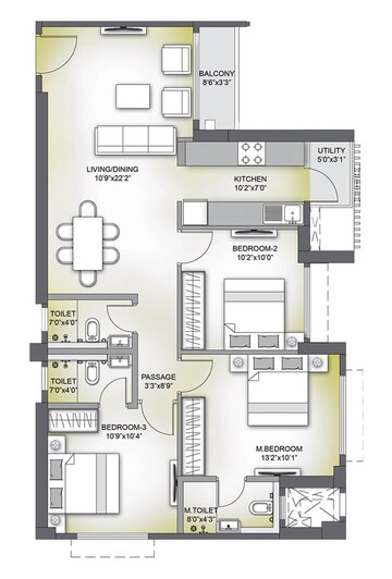 3 BHK Apartment at Birla Vanya, Kalyan West – for Sale