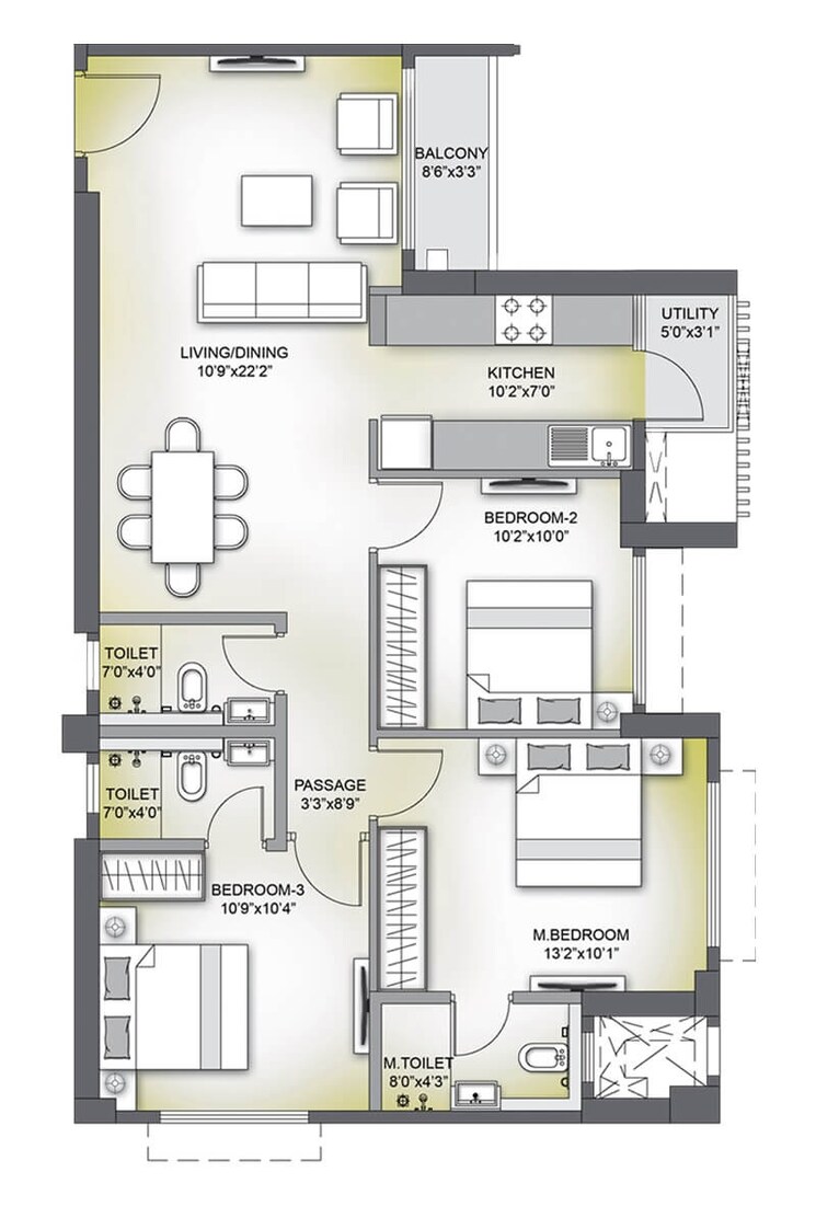 Other, birla-vanya 3 Bedroom 922 Sq.Ft. Apartment In Kalyan West Thane 8691192
