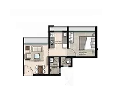 1 BHK 297 Sq. Ft. Apartment in Budhha Heights