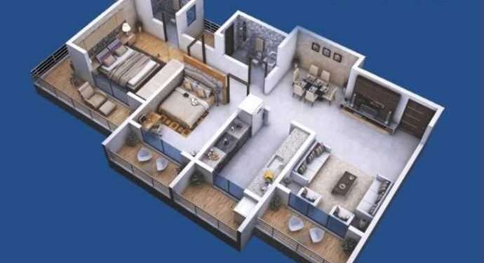 continental acropolis apartment 2 bhk 917sqft 20204327144333