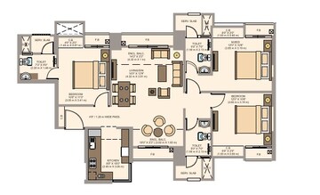  3 BHK Apartment at Cosmos Horizon Phase 2, Pokhran Road No 2 – for Sale