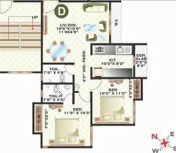  2 BHK Apartment at Cosmos Springs Angel, Ghodbunder Road – for Sale
