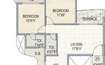 Cosmos Tower 1 BHK Layout