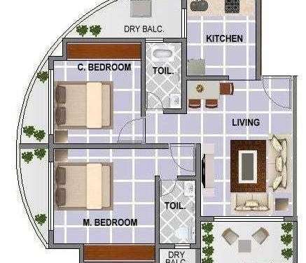 damji pentagon heights phase i apartment 2 bhk 535sqft 20231224001209