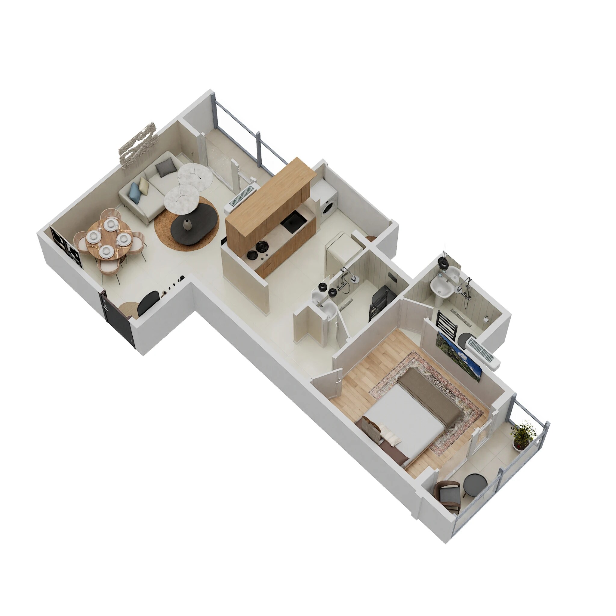 1 BHK 400 Sq. Ft. Apartment