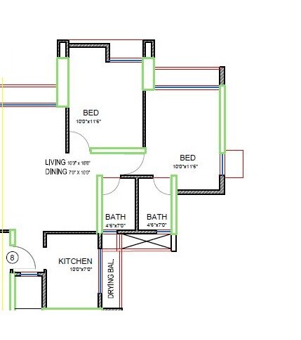 Other, db-realty-parkwoods 2 Bedroom 612 Sq.Ft. Apartment In Kasarvadavali Thane 6404221