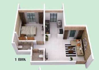 1 BHK 382 Sq. Ft. Apartment in Deepali Deep Nirvana