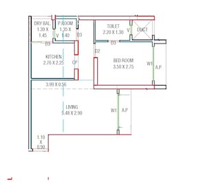 1 BHK 462 Sq. Ft. Apartment in Delta Greenville