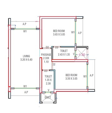  2 BHK Apartment at Delta Greenville, Owale – for Sale