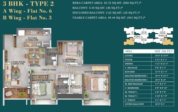  3 BHK Apartment at Dosti Eden, Brahmand – for Sale
