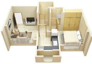 1 BHK Apartment at Dosti Planet North Onyx, Shilphata – for Rent