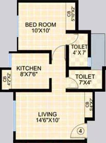  1 BHK Apartment at Dosti Planet North Ruby, Shilphata – for Sale