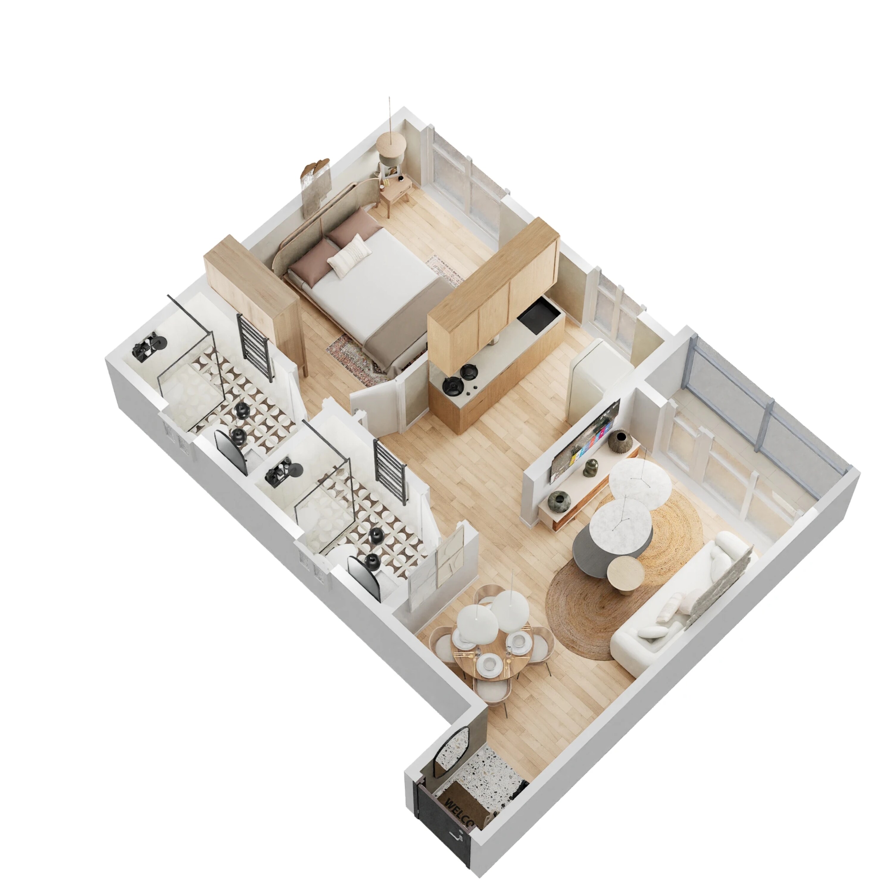 dosti west county apartment 1 bhk 458sqft 20245710135710 3d 5837
