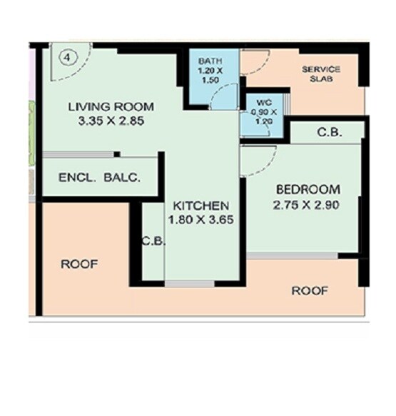Other, dynamic-crest 1 Bedroom 321 Sq.Ft. Apartment In Shilphata Thane 7310060
